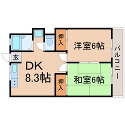 市隆ハイツ塚口の物件間取画像